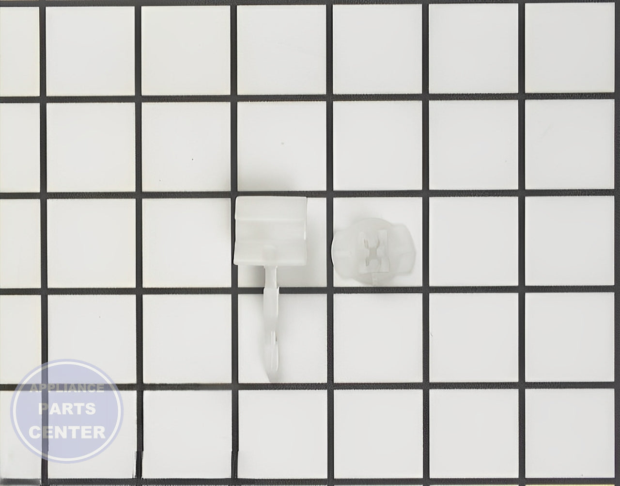 WHIRLPOOL DISHWASHER DETERGENT DISPENSER DOOR LATCH KIT 676413 - Main view showing secure latch mechanism for various WPL models