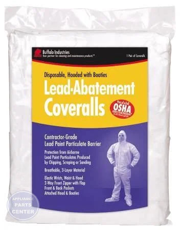 [Brand] Disposable Full Body Coveralls 68442 - Main view showing professional-grade protection for lead abatement