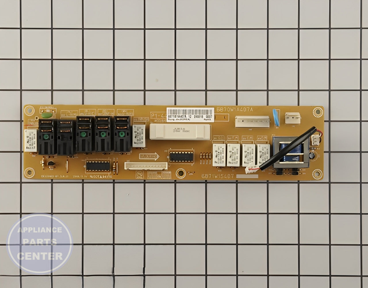 PCB ASSY-OPTION 6871W1A407C - Detailed view of the Circuit Board & Timer technical details