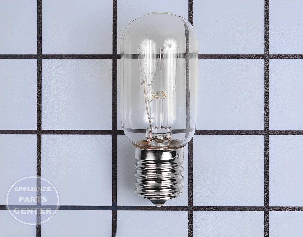 LG MICROWAVE INCANDESCENT LAMP LIGHT BULB 6912W1Z004B - Main view showing bright illumination for LG microwaves