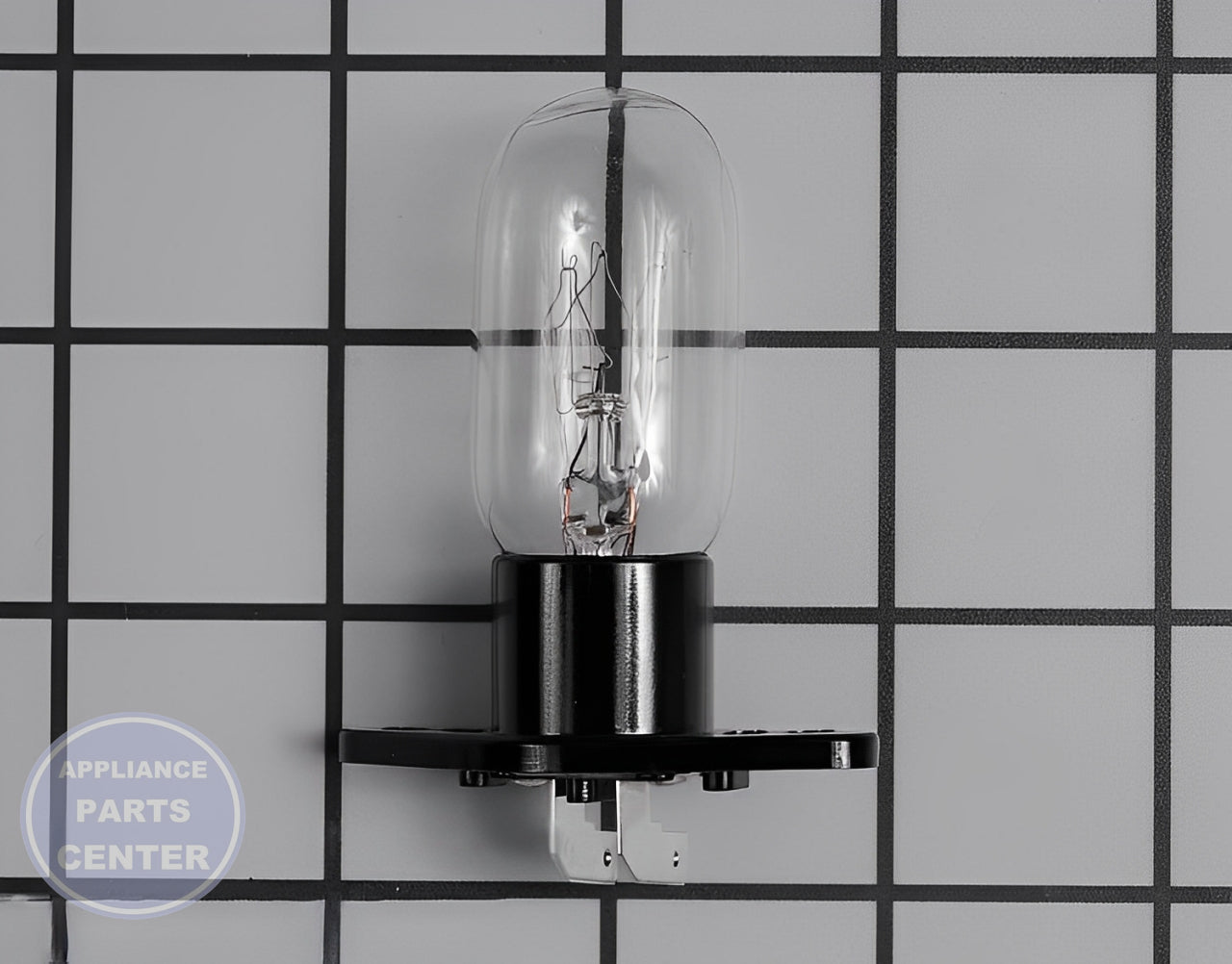 LG MICROWAVE INCANDESCENT LAMP 6912W3B002E - Main view showing bright illumination for LG microwave