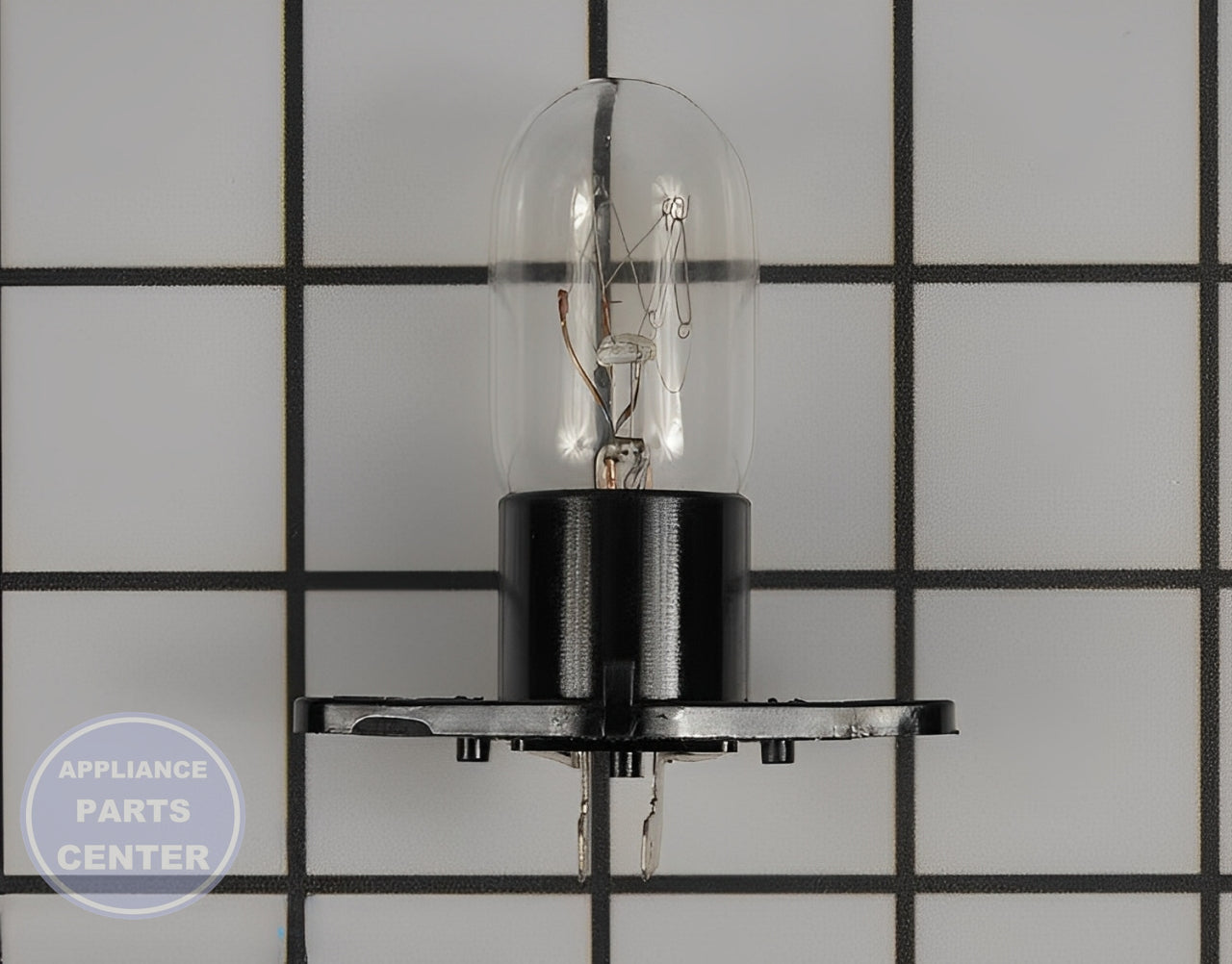 LG MICROWAVE INCANDESCENT LIGHT BULB 6912W3B002K - Main view showing bright lighting for LGE models