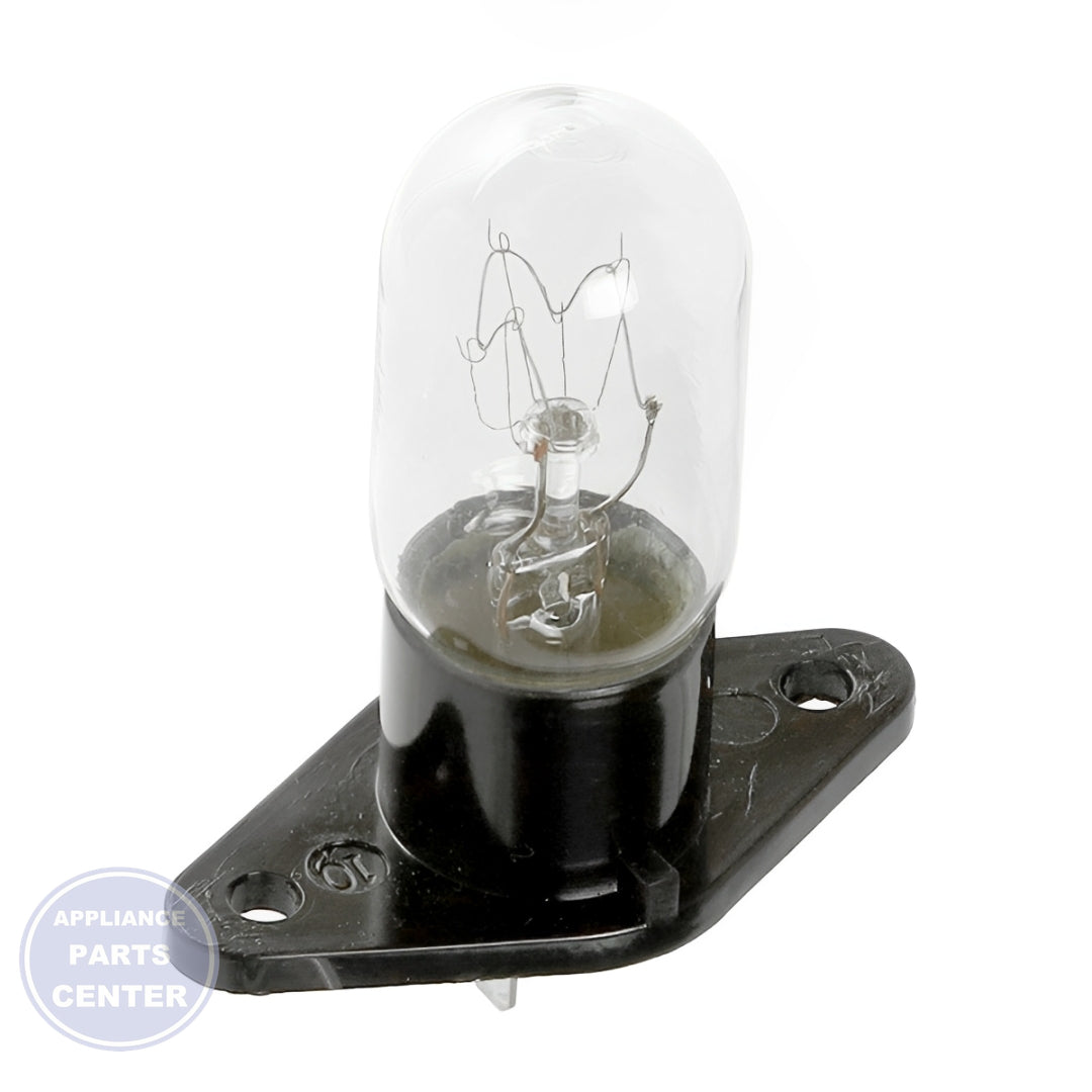 LG MICROWAVE OVEN BASELESS INCANDESCENT LAMP LIGHT BULB - Installation in LG model demonstrating easy setup