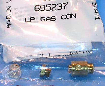 Whirlpool Gas LP Conversion 695237 - Installation in specific model, highlighting key mounting points