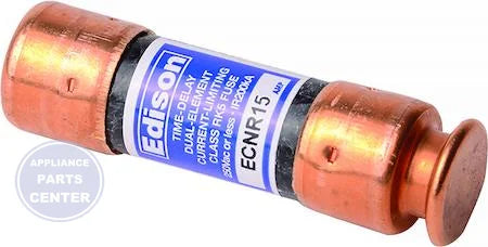 [Brand] Dual Element Fuse 15 AMP 7-CRNR15 - Main view showing time delay feature for G31-522 models