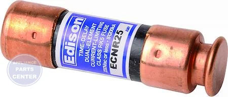 Dual Element Fuse 25 AMP 7-CRNR25 - Main view showing time delay function for heating and cooling equipment