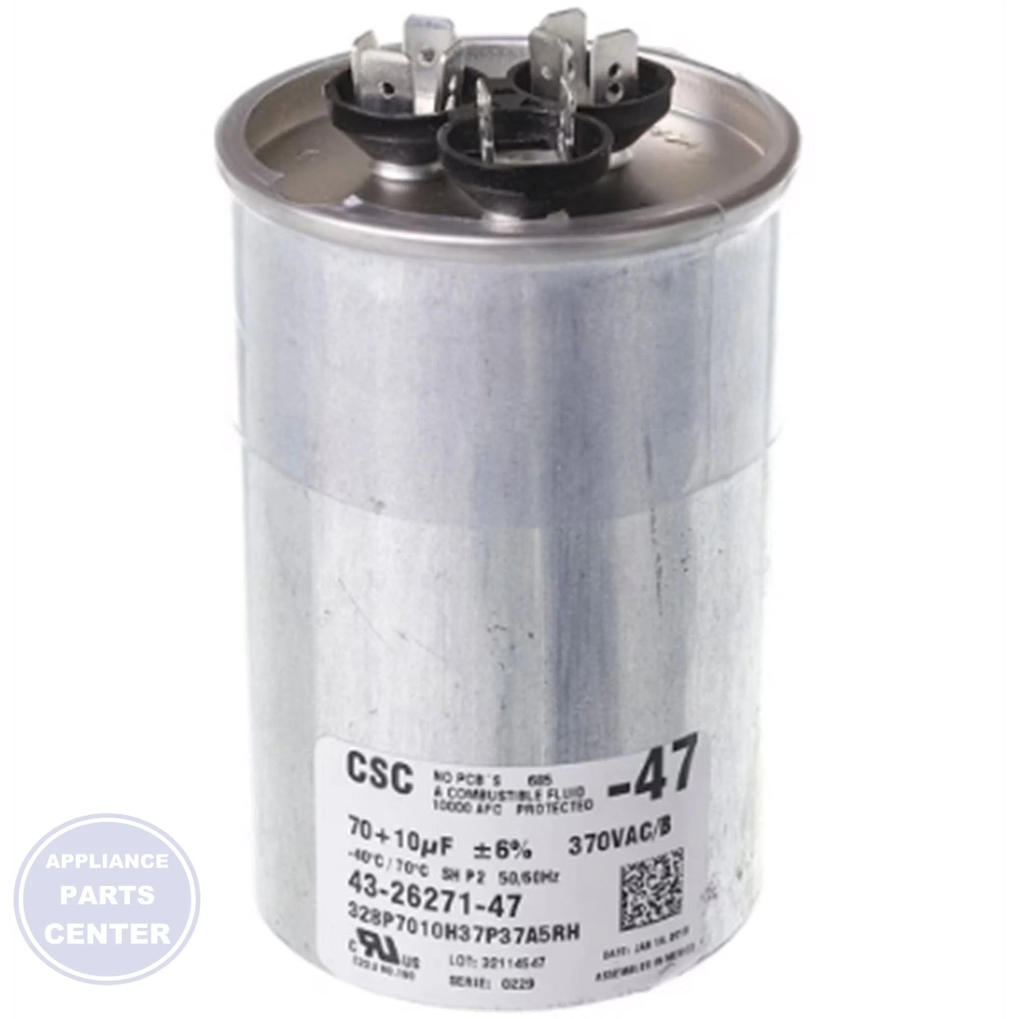 NEU 70/10MFD 370V DUAL ROUND CAP 43-26271-47 - Main view showing durable construction for NEU-1000