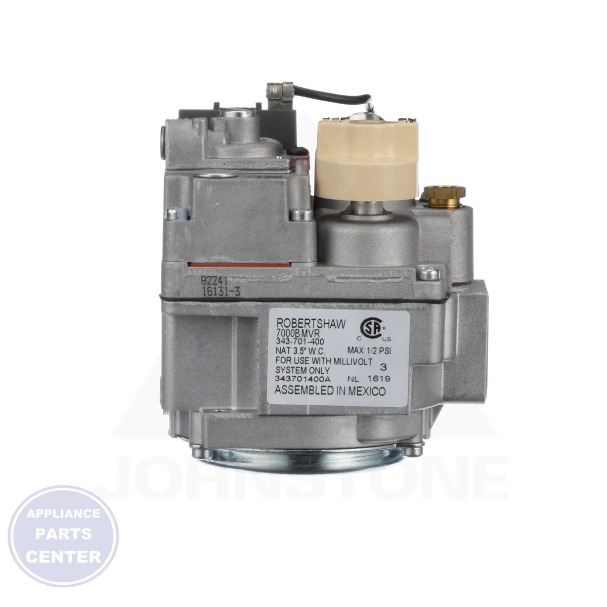 700 Millivolt Combination Gas Valve 700-506 - Detailed view of 300,000 BtuH capacity