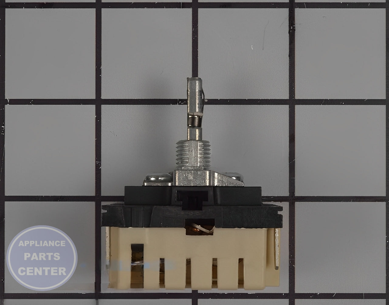 WHIRLPOOL OVEN COOKTOP BURNER SWITCH 700855K - Side view with accurate specifications