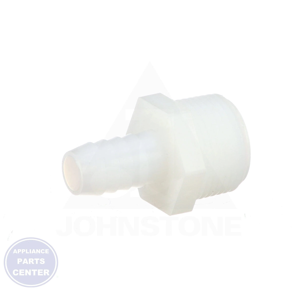 Nylon Condensate Fitting Adapter 701-002 - Side view with 1/2" Barb x 3/4" MPT specs