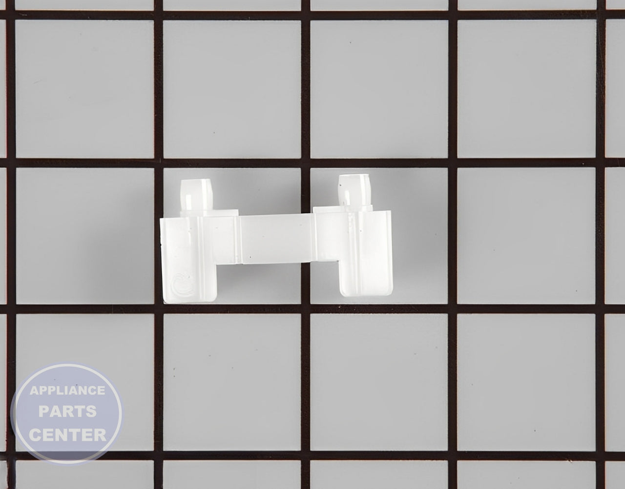 WHIRLPOOL REFRIGERATOR DOOR SHELF BAR TRIM RETAINER END CAP 70197-1 - Main view showing secure shelving for specific WPL models