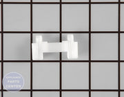 WHIRLPOOL REFRIGERATOR DOOR SHELF BAR TRIM RETAINER END CAP 70197-1 - Main view showing secure shelving for specific WPL models