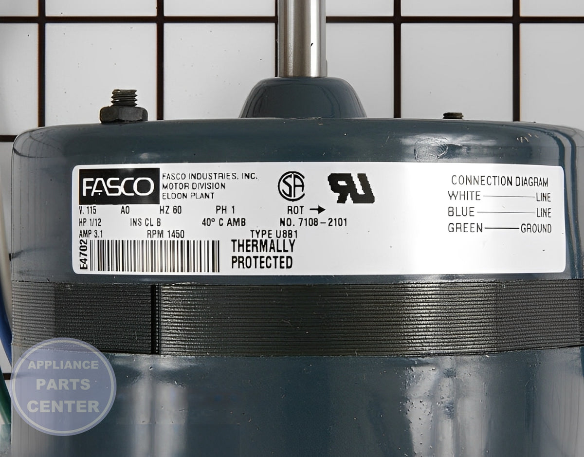 Vent Fan Motor 707704K - Detailed view of high-quality motor components