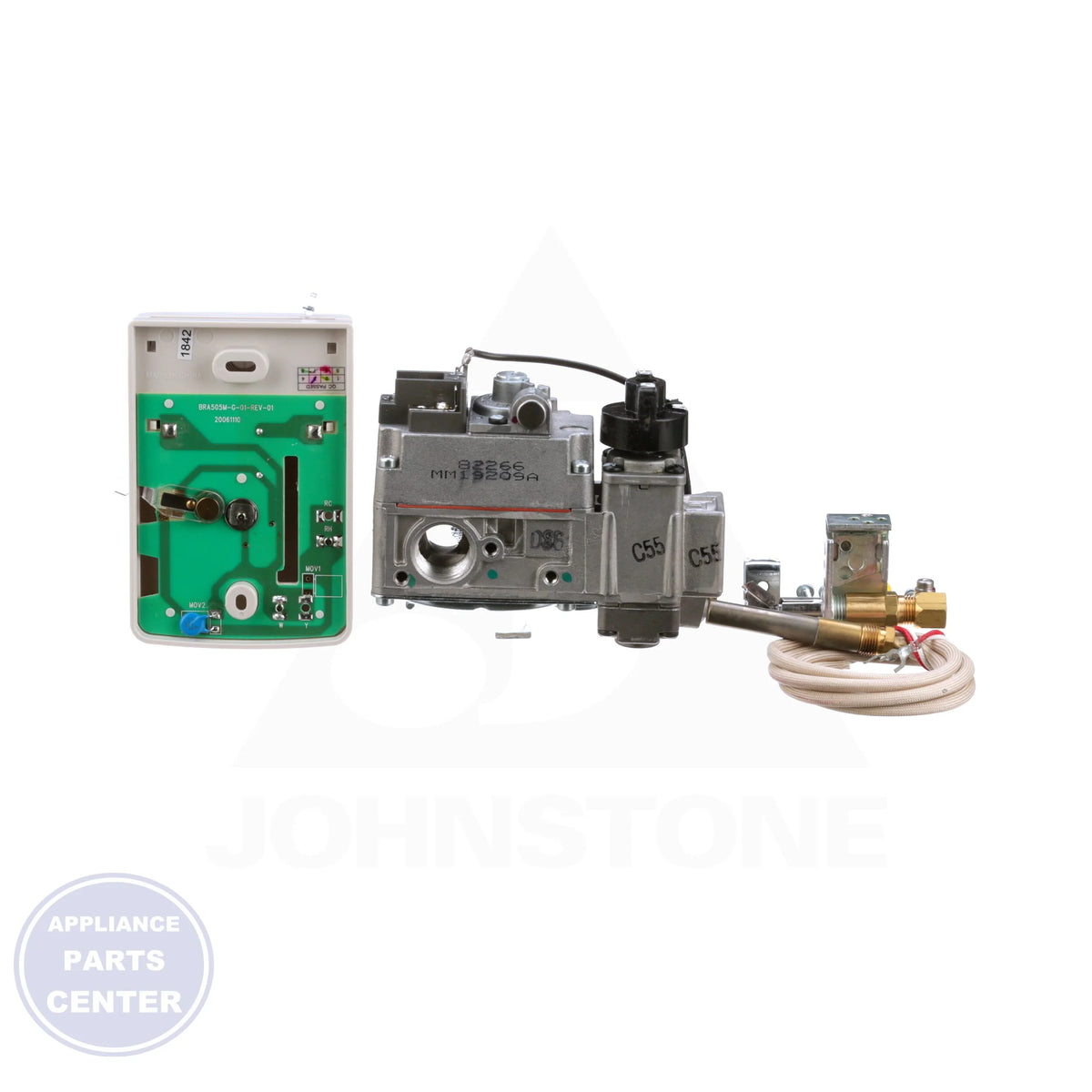 Universal Kit for Millivolt Applications 710-296 - Side view with precise measurements