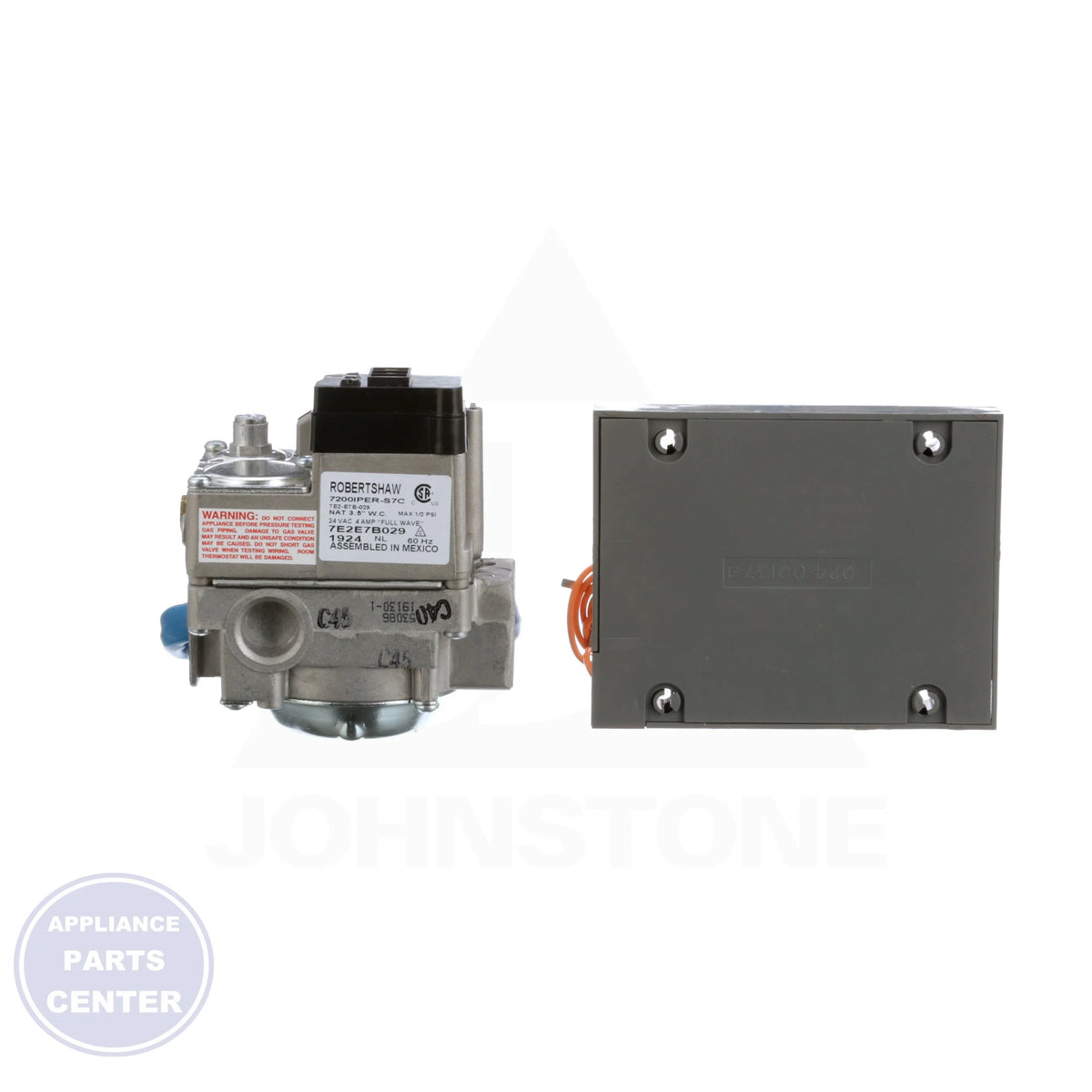 712 Series Intermittent Pilot Ignition Uni-Kits 712-008 - Side view with Inlet Conn.: 1/2" and Outlet Conn.: 3/4"