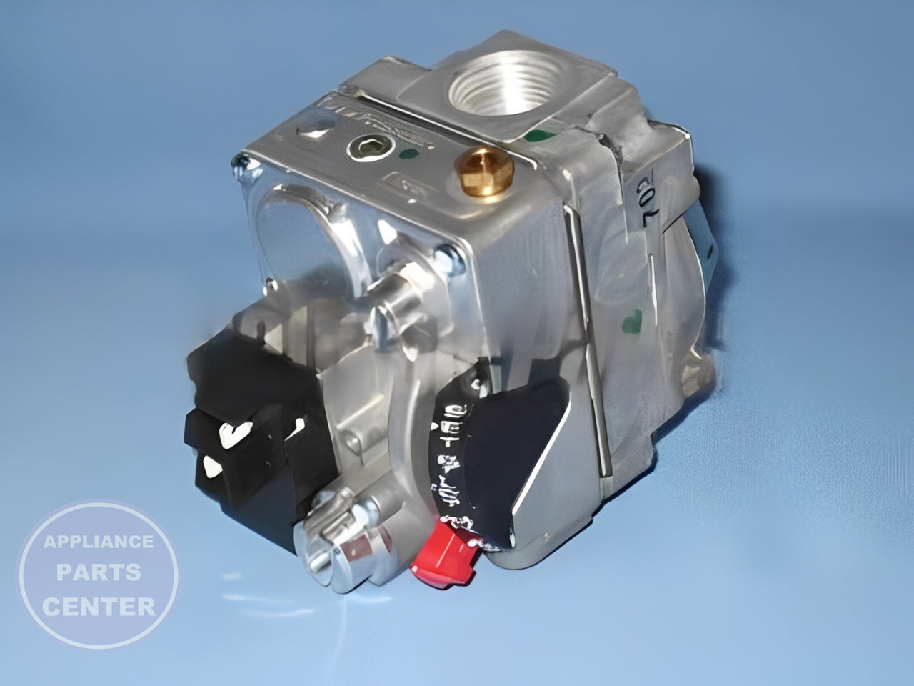 ROBERTSHAW COMBINATION GAS VALVE 720-400 - Installation in ROB model showing key mounting points