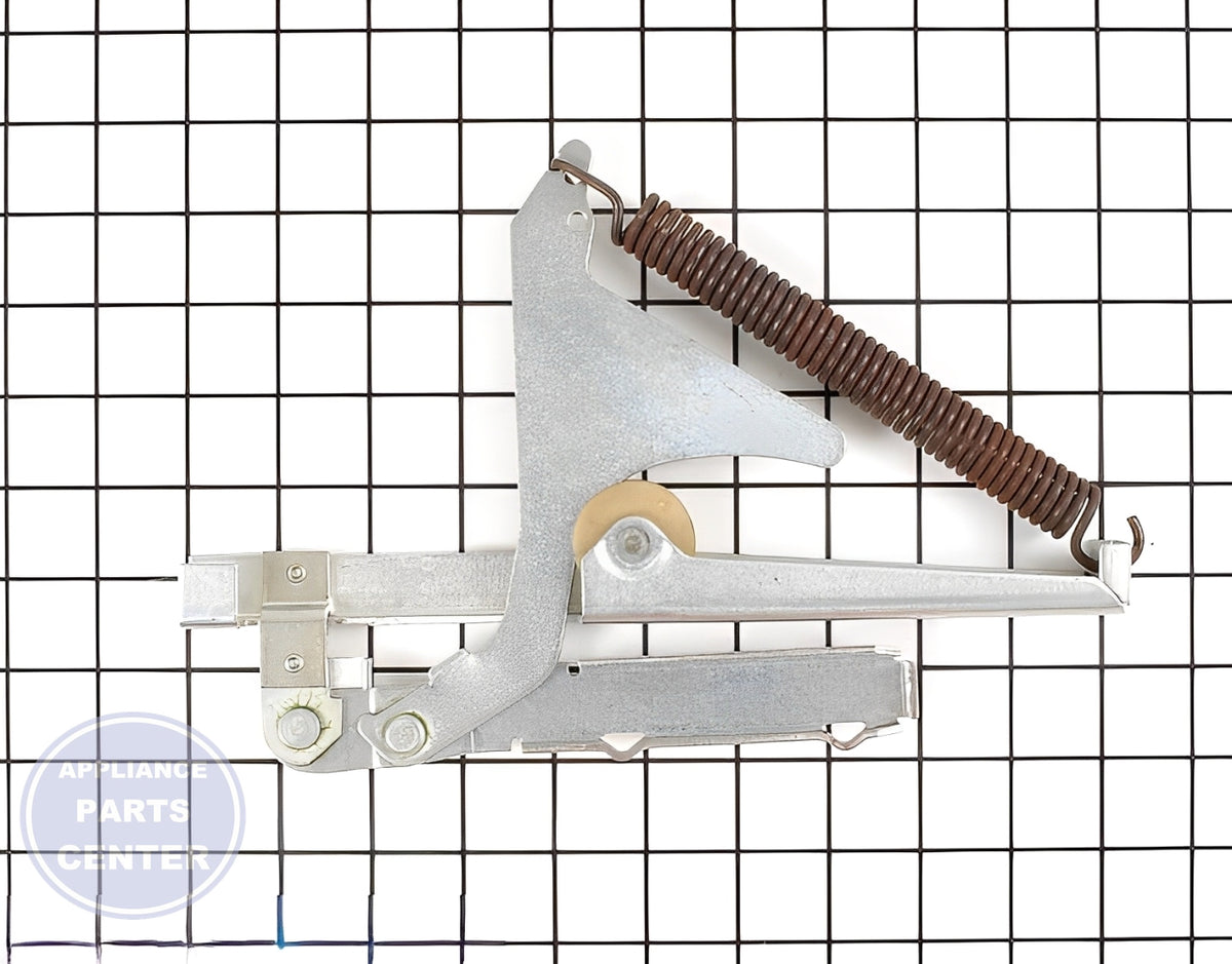 WHIRLPOOL STOVE RANGE OVEN DOOR HINGE AND SPRING 74011142 - Detailed view of the durable construction