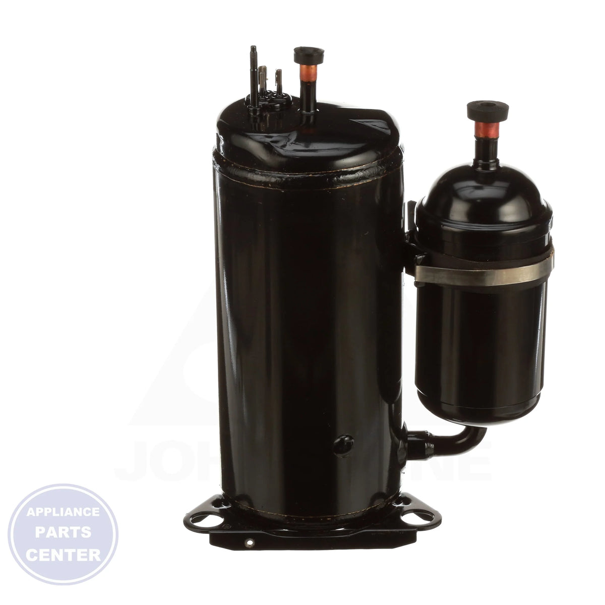 DC Inverter Rotary Compressor 7738005607 - Side view with precise dimensions