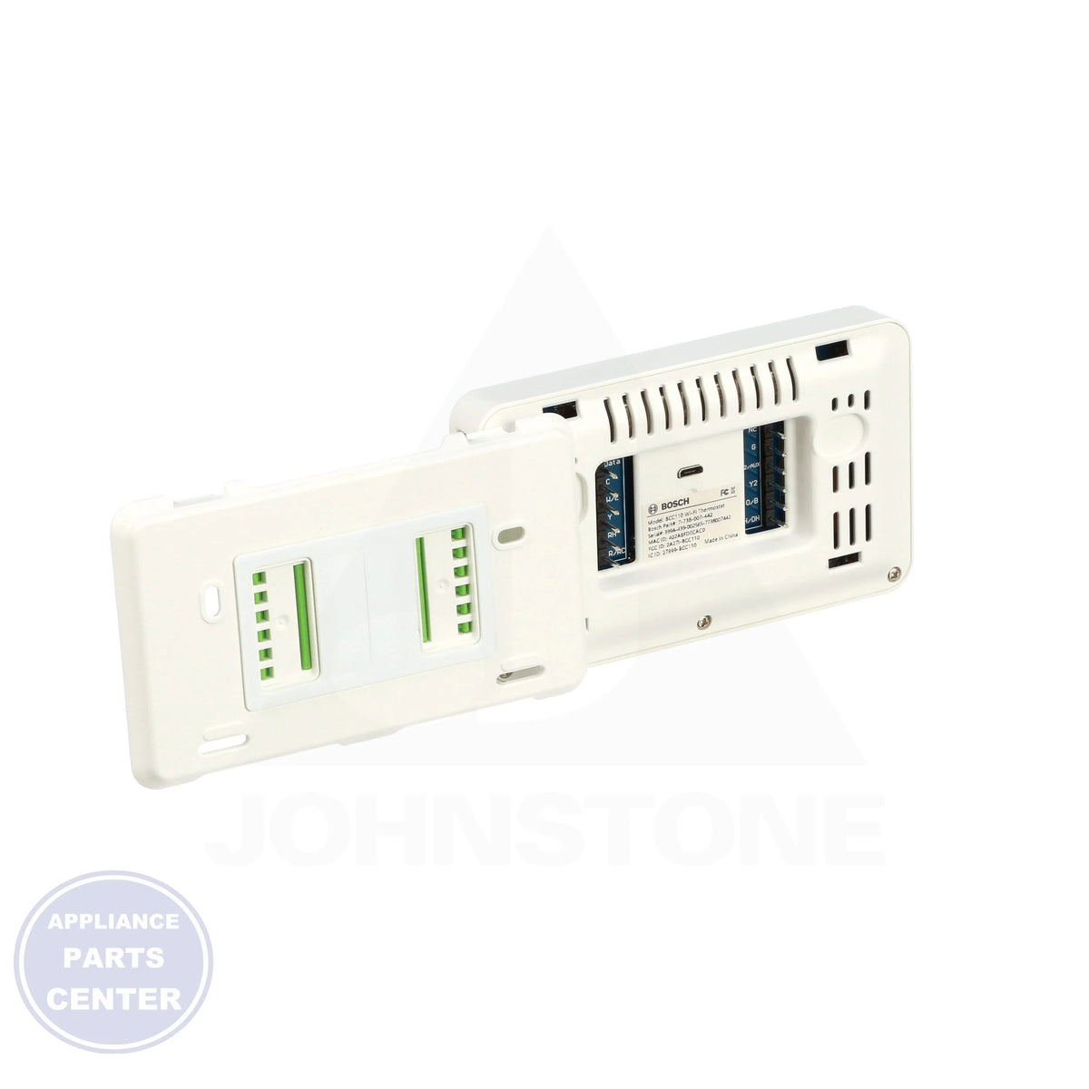 Bosch Connected Control (BCC110) Thermostat 7738007442 - Side view with 854 x 480 Pixels display