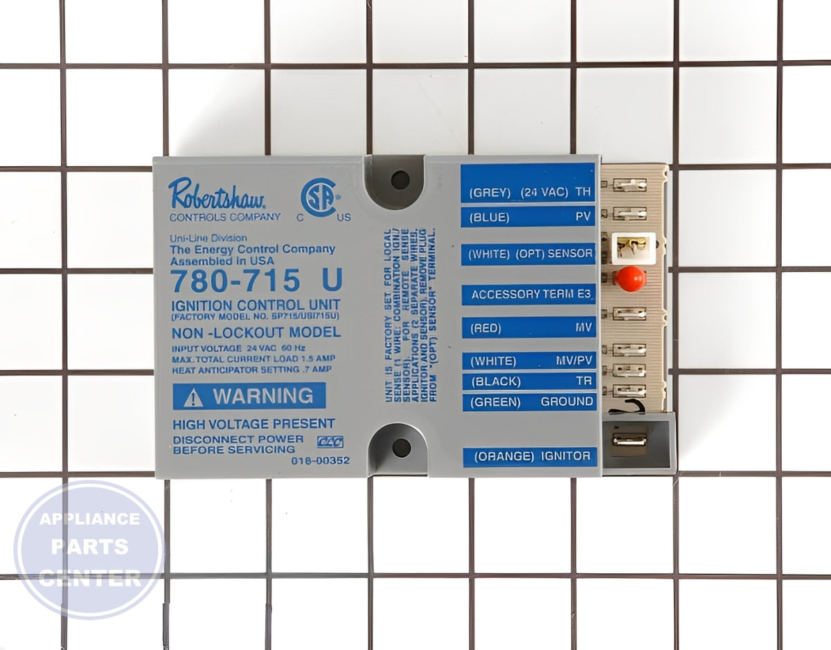 ROBERTSHAW NON-LOCKOUT PILOT IGNITION CONTROL UNIT 780-715 - Main view showing precise control for ROB Packaged Unit/RTU models