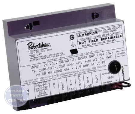 [Brand] Control Board 780-845 - Main view showing timer and circuit details for [specific models]
