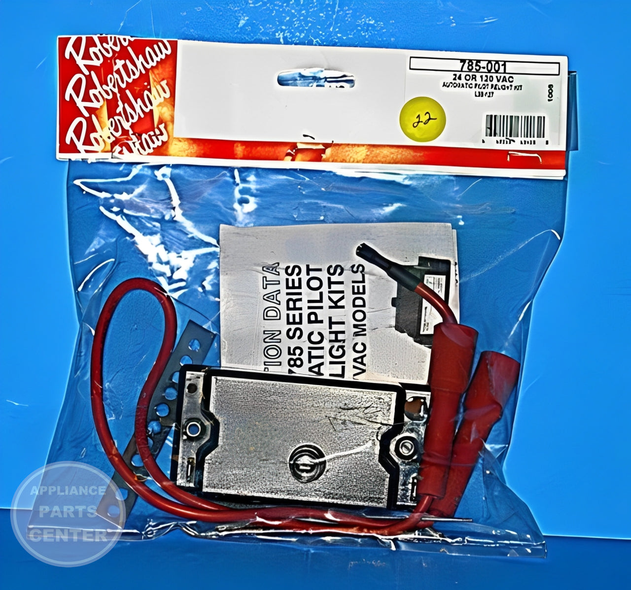 ROBERTSHAW AUTO PILOT RELIGHT KIT 785-001 - Installation in specific model showing key mounting points