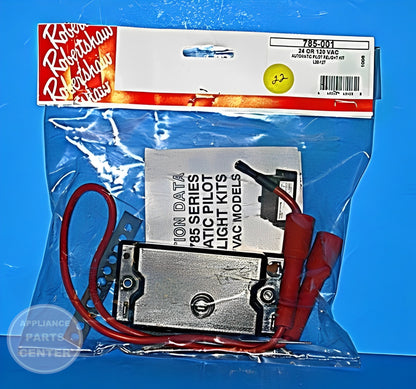 ROBERTSHAW AUTO PILOT RELIGHT KIT 785-001 - Installation in specific model showing key mounting points