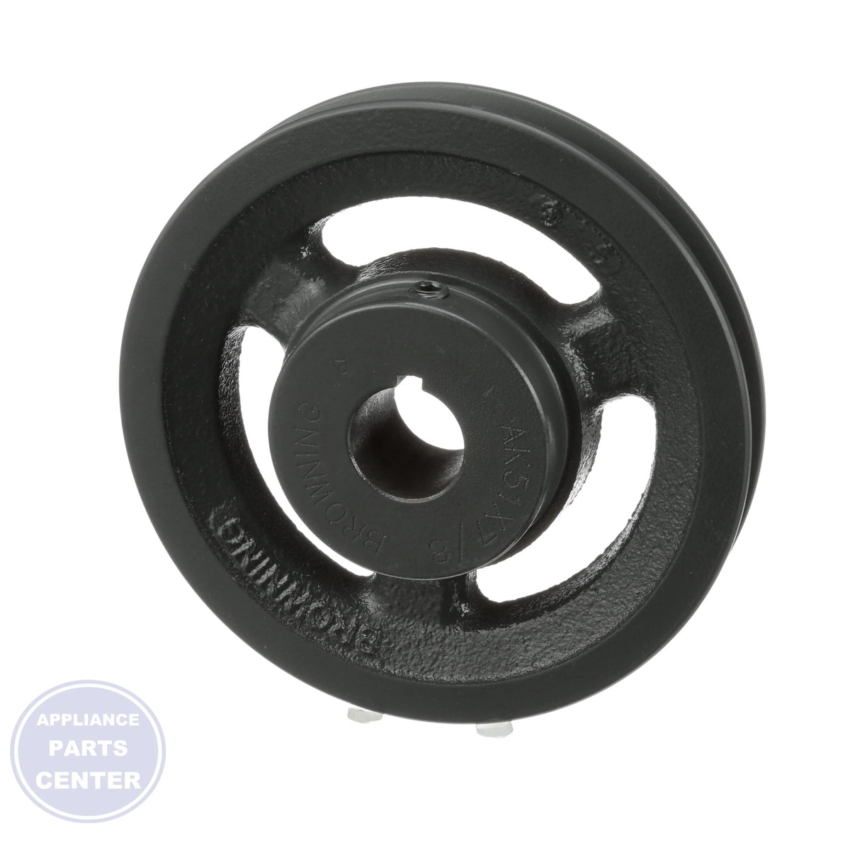 AK Cast Iron Sheave Single Groove AK51X7/8 - Detailed view of 3/16 X 3/32" keyway