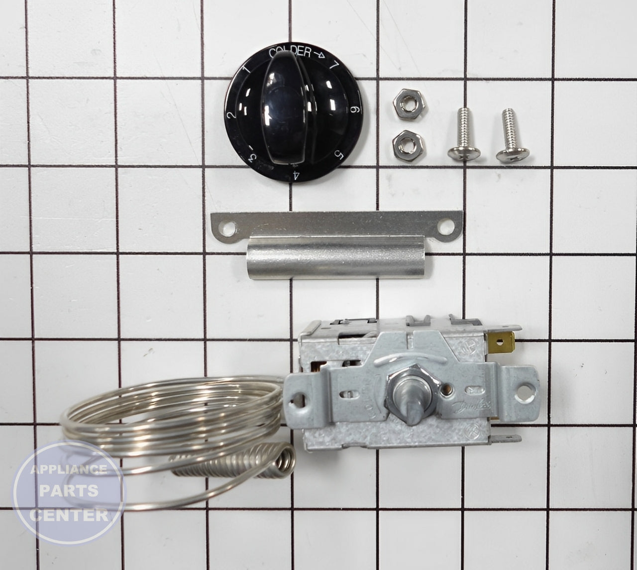 U-LINE TEMPERATURE CONTROL THERMOSTAT 80-54228-00 - Detailed view of temperature sensor and calibration settings