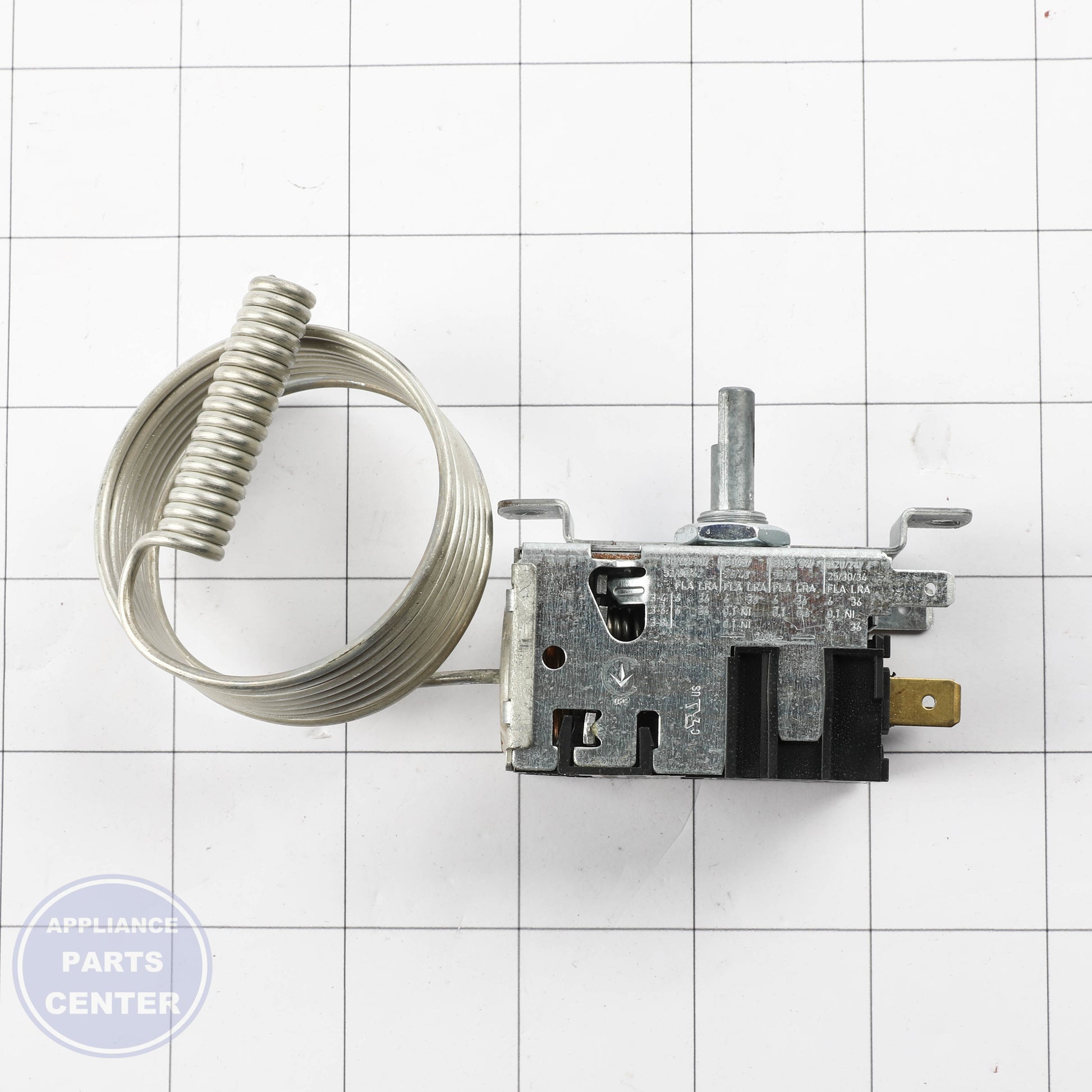 CONTROL, WITHOUT KNOB 80-54683-00 - Side view with specific measurements for accurate operation