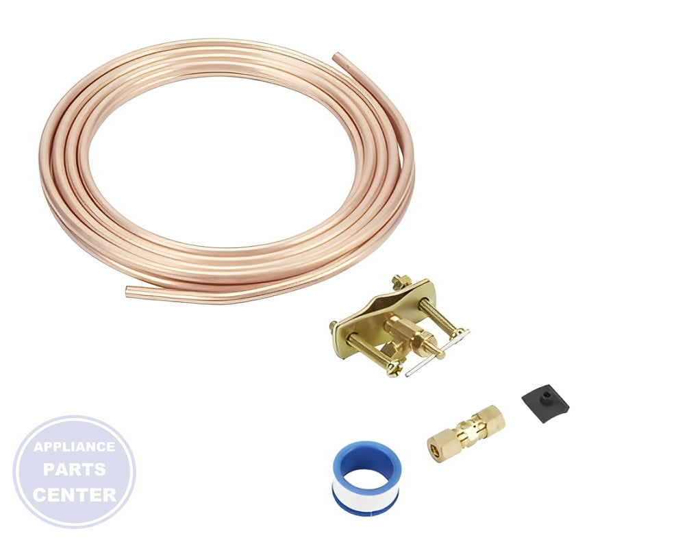 WHIRLPOOL REFRIGERATOR Water Supply Line Kit 8003RP - Installation in WPL Undefined showing key mounting points