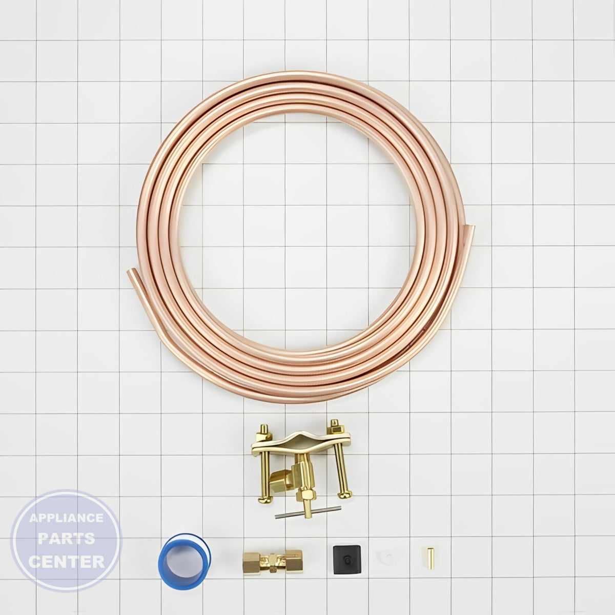WHIRLPOOL REFRIGERATOR Water Supply Line Kit 8003RP - Installation in WPL Undefined showing key mounting points
