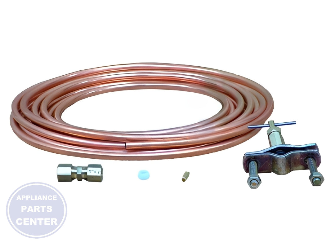 WHIRLPOOL REFRIGERATOR Water Supply Line Kit 8003RP - Installation in WPL Undefined showing key mounting points