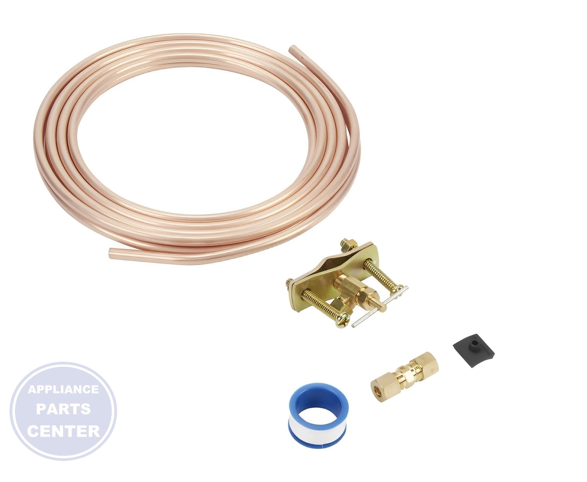WHIRLPOOL REFRIGERATOR Water Supply Line Kit 8003RP - Installation in WPL Undefined showing key mounting points
