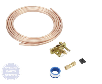 WHIRLPOOL REFRIGERATOR Water Supply Line Kit 8003RP - Installation in WPL Undefined showing key mounting points