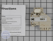SPEED QUEEN WASHER DOOR LOCK AND SWITCH ASSEMBLY 802317P - Main view showing secure latch for SPQ Dryer