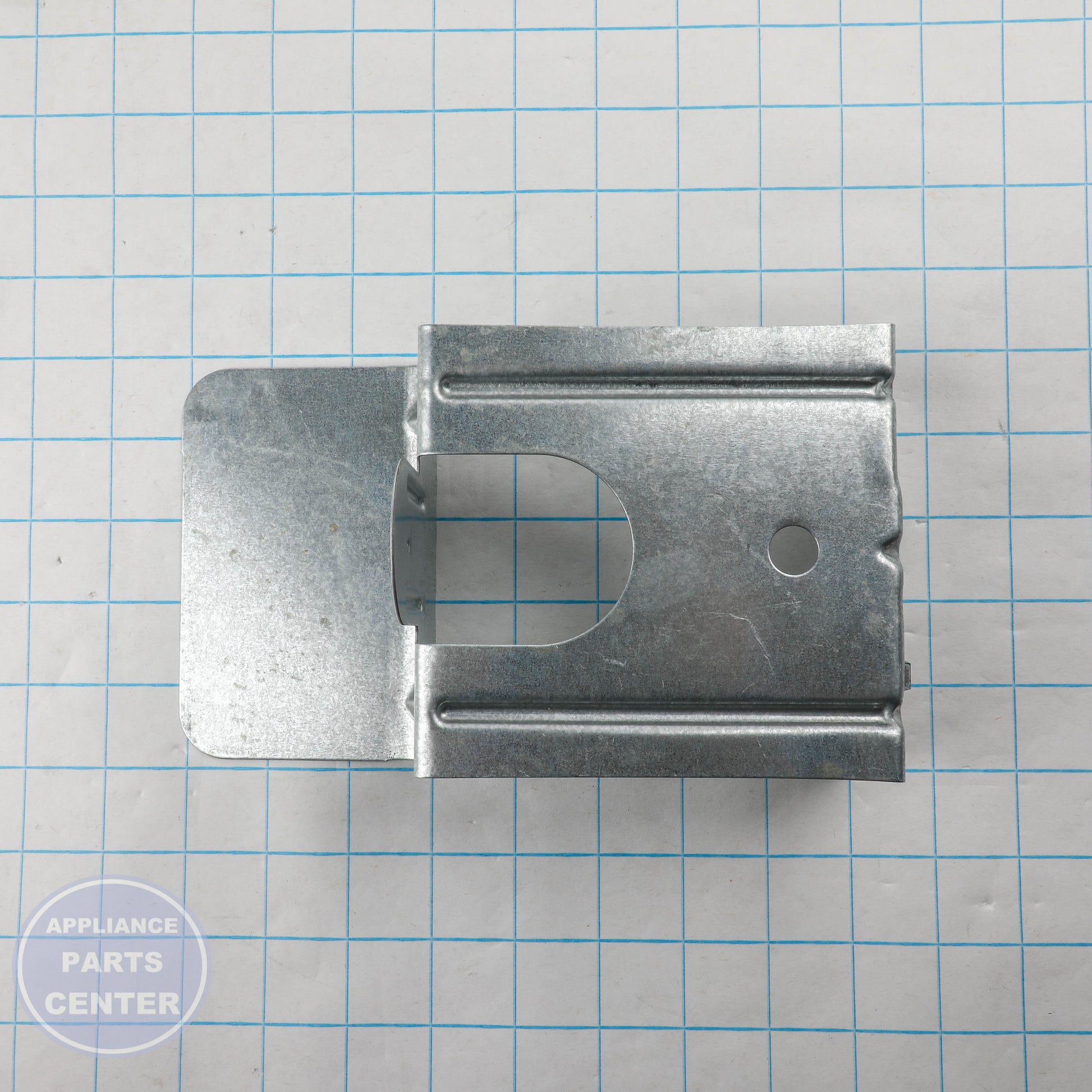 BRACKET - HEATER BOX 8066099 - Side view with precise measurements
