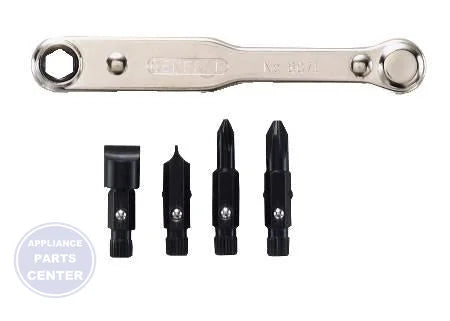 [Brand] Ratchet Offset Screwdriver Set 8071 - Main view showing adjustable feature for [specific models]