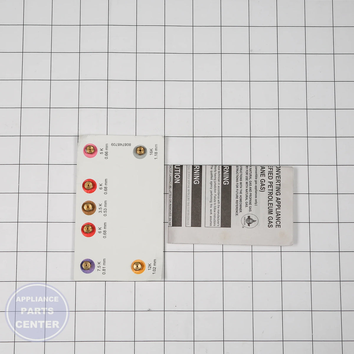 LP CONVERSION KIT 808695309 - Detailed view of technical details