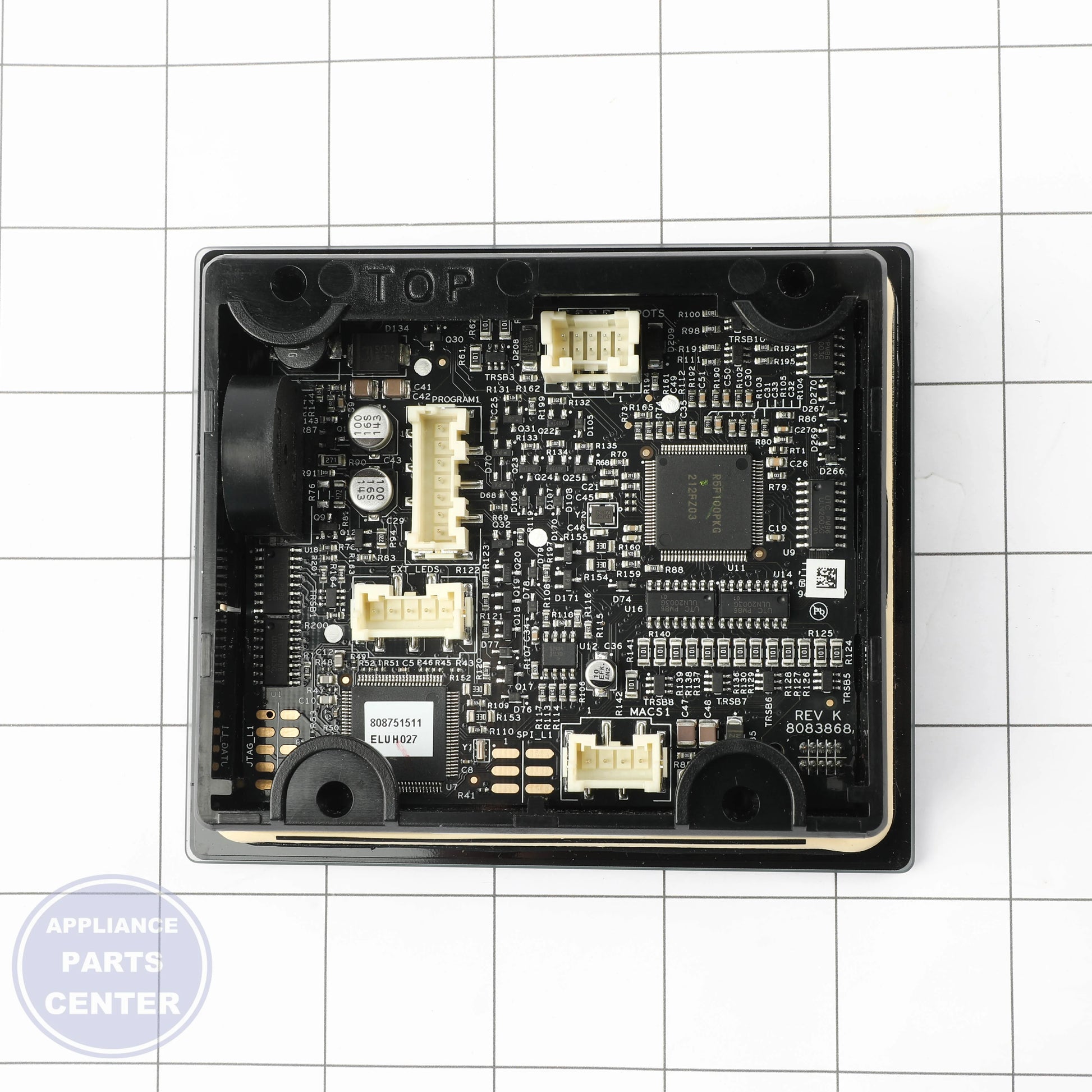 WCI CONTROL ASSEMBLY 808751511 - Installation in WCI model showing key mounting points