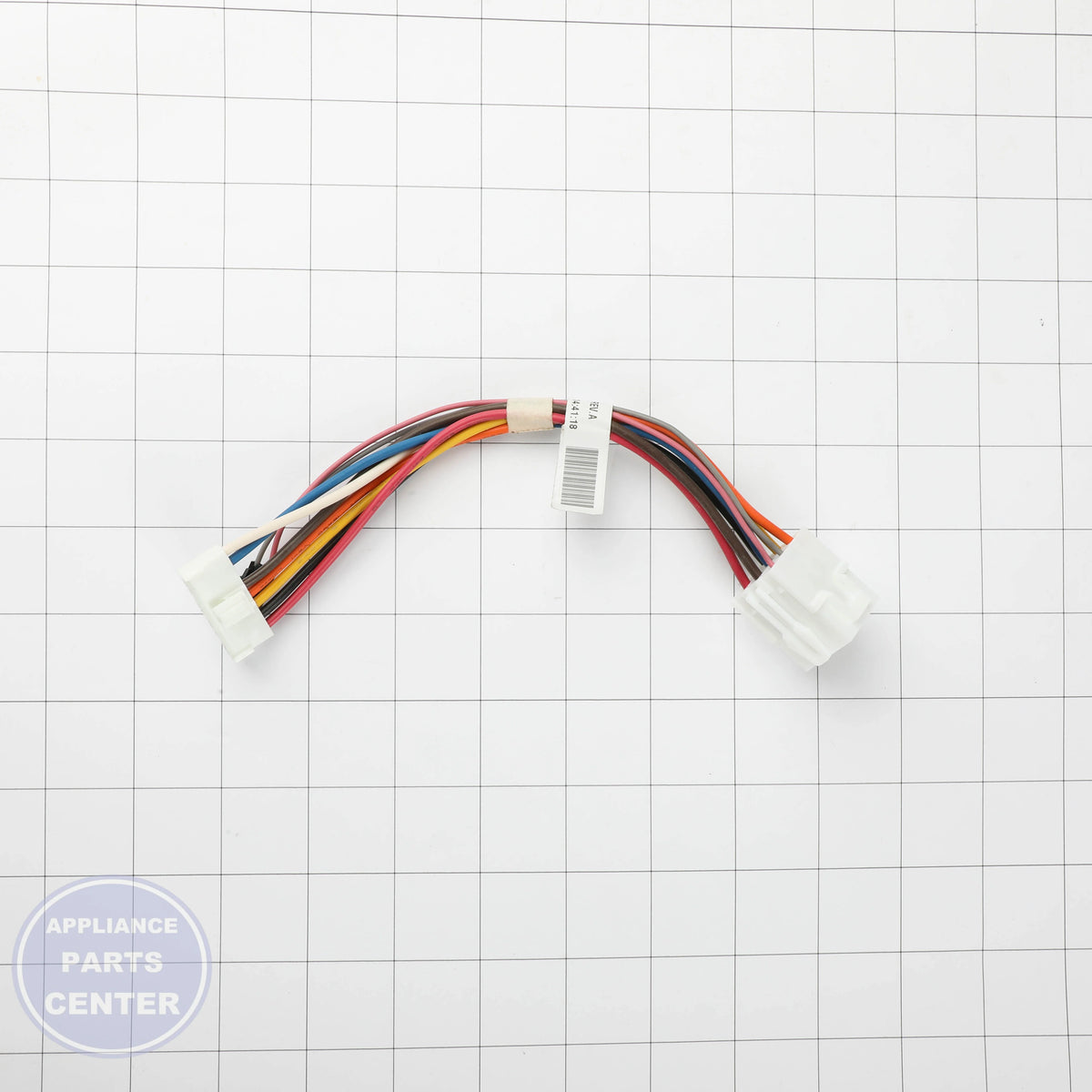 HARNESS-JUMPER 808772801 - Side view with standard receptacle and wire connector sizes