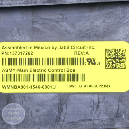 WCI CONTROL ASMY 809019910 - Installation in specific model demonstrating key mounting points