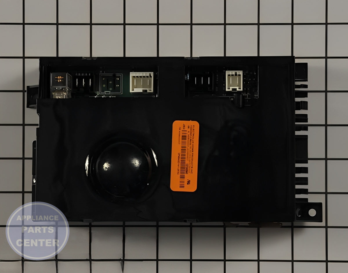FRIGIDAIRE CONTROL ASSEMBLY 809160802 - Main view showing circuit board & timer for WCI Dryers