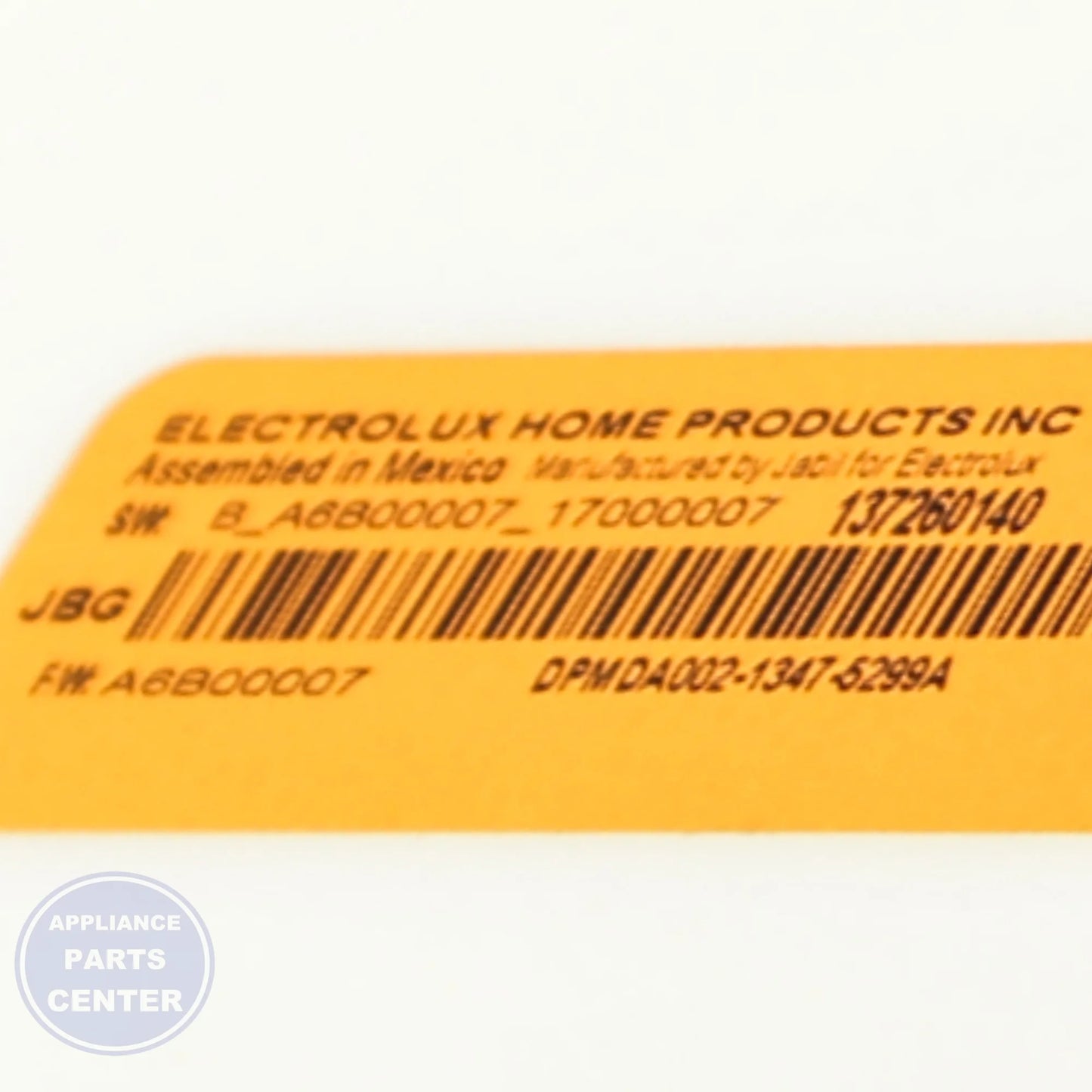 WCI CONTROL ASMY 809160803 - Installation in model 137260110 showing key mounting points