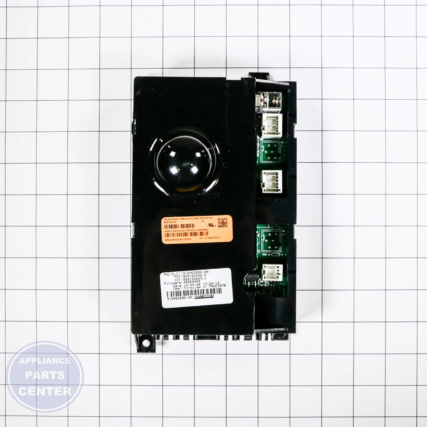 WCI CONTROL ASMY 809160803 - Installation in model 137260110 showing key mounting points