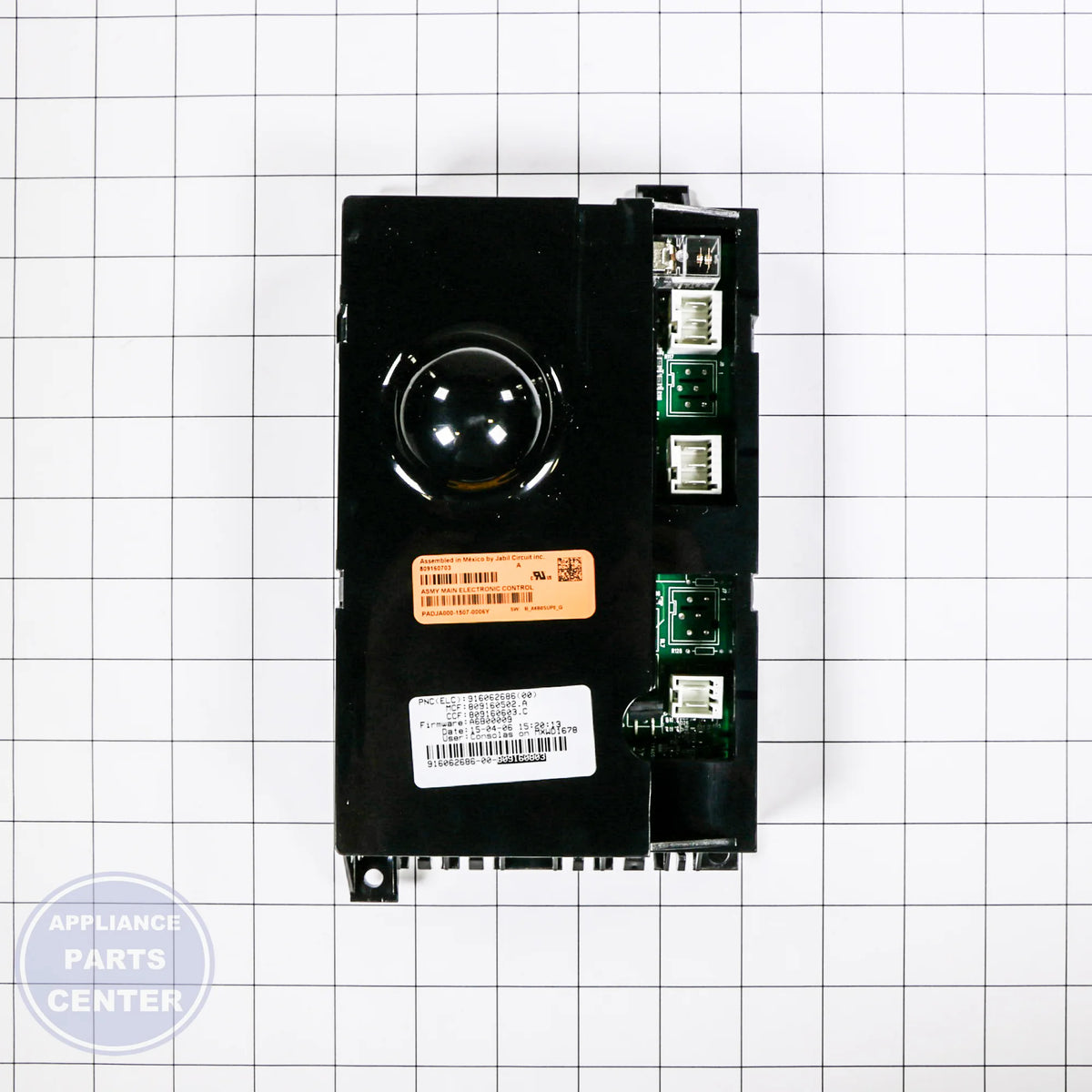 WCI CONTROL ASMY 809160803 - Installation in model 137260110 showing key mounting points
