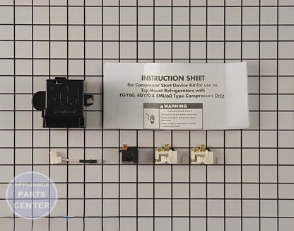 WHIRLPOOL REFRIGERATOR COMPRESSOR RELAY OVERLOAD START DEVICE 8201769 - Main view showing sealed system compatibility for 2213105