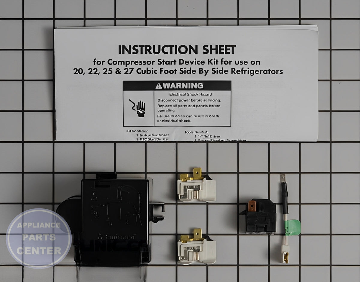 Whirlpool Relay and Overload Kit 8201799 - Main view showing efficient compressor operation for various models