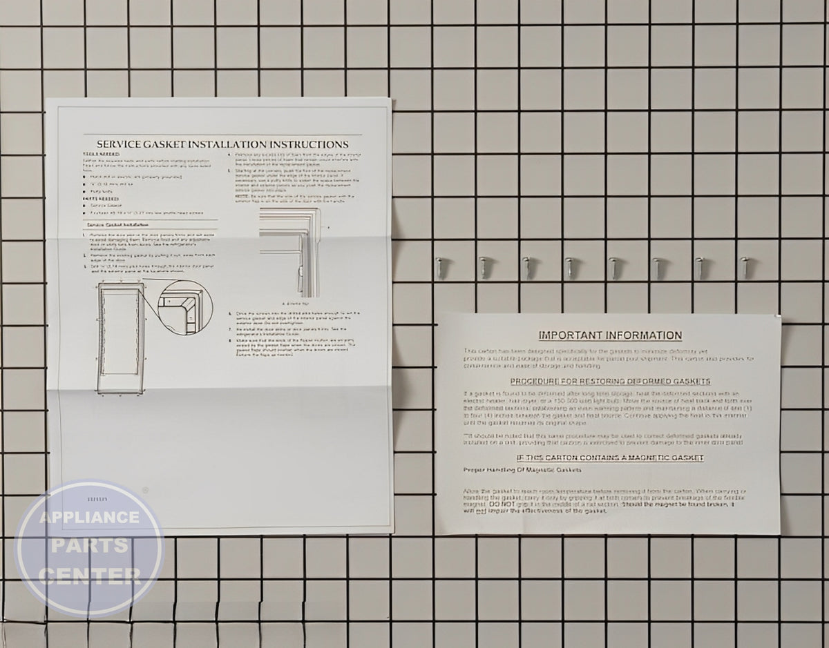 WHIRLPOOL REFRIGERATOR DOOR GASKET 8201809 - Detailed view of durable material