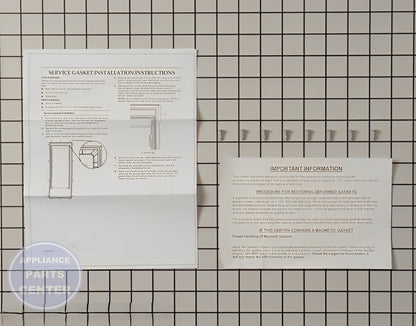 WHIRLPOOL REFRIGERATOR DOOR GASKET 8201809 - Detailed view of durable material